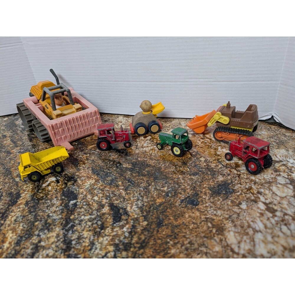 Vintage Tonka Wrecking Crew Forklift And Vintage Toys Lot